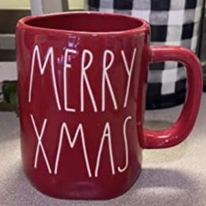 Rae Dunn Christmas Holiday MERRY XMAS Coffee Mug